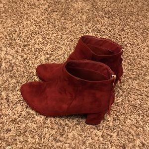 Maroon Booties